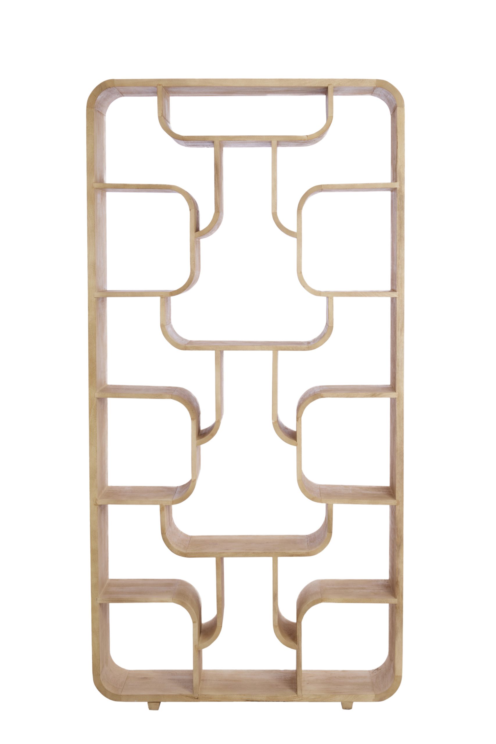 Light & Living Kast open 100x30x200 cm LABARE mat naturel