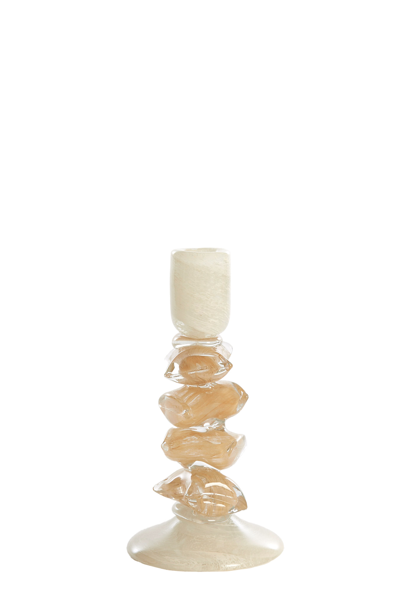 Light & Living Kandelaar Ø11,5x23 cm ESTINA crème+bruin