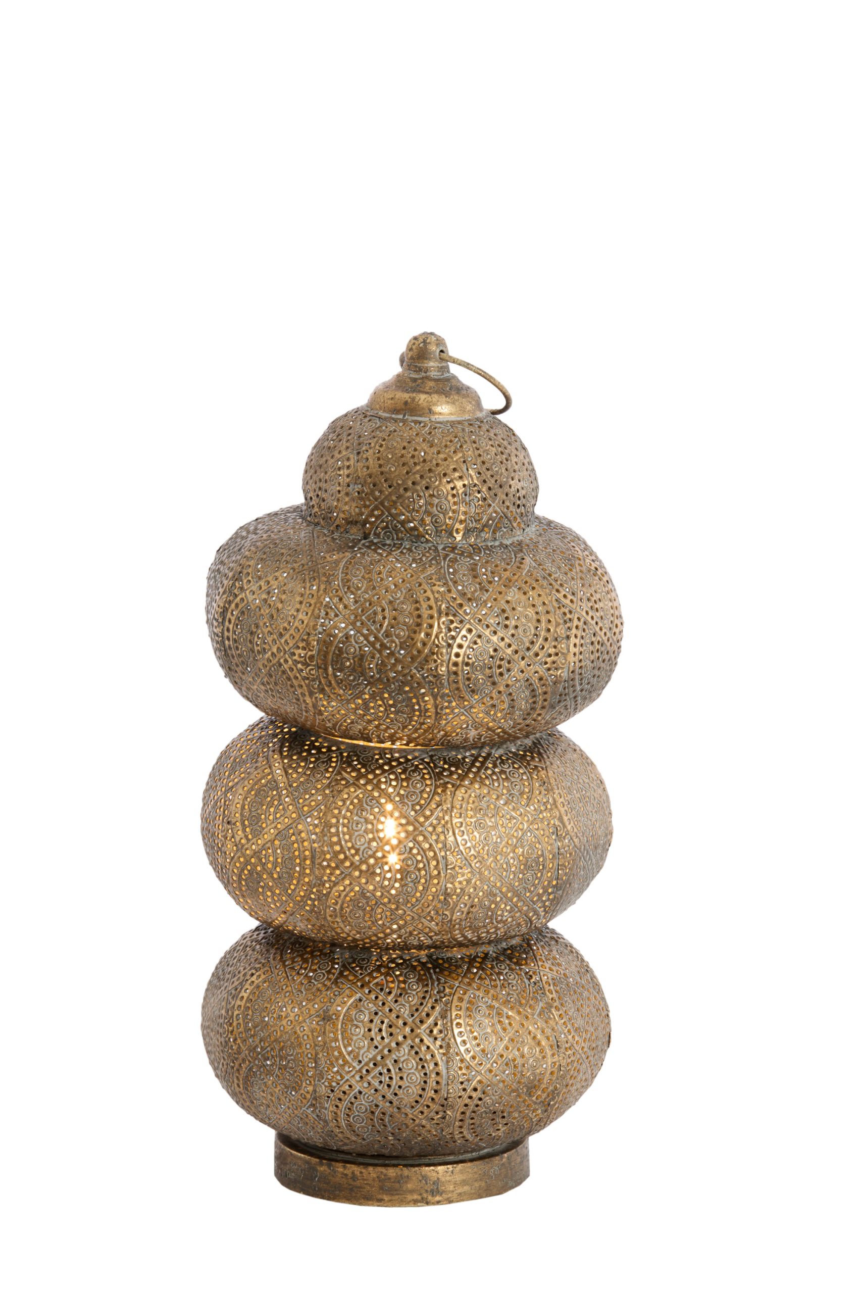 Light & Living Tafellamp Ø19,5x42 cm KAITO bruin goud