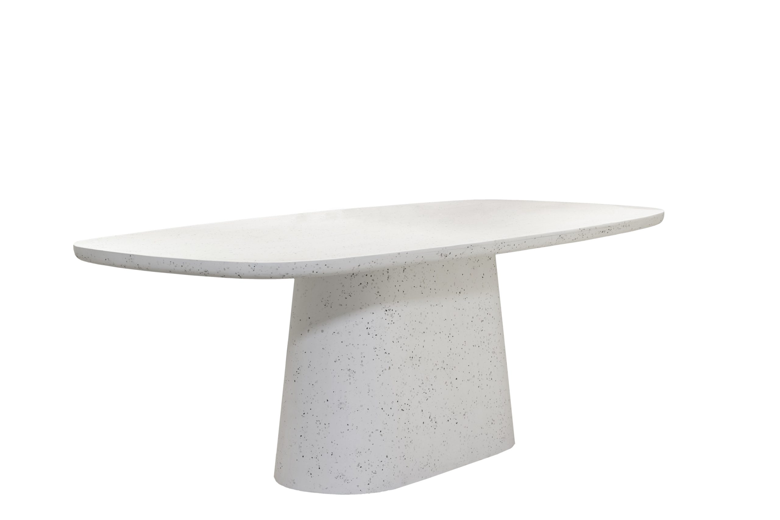 Light & Living Eettafel 220x105x76 cm HAMURA terrazzo wit