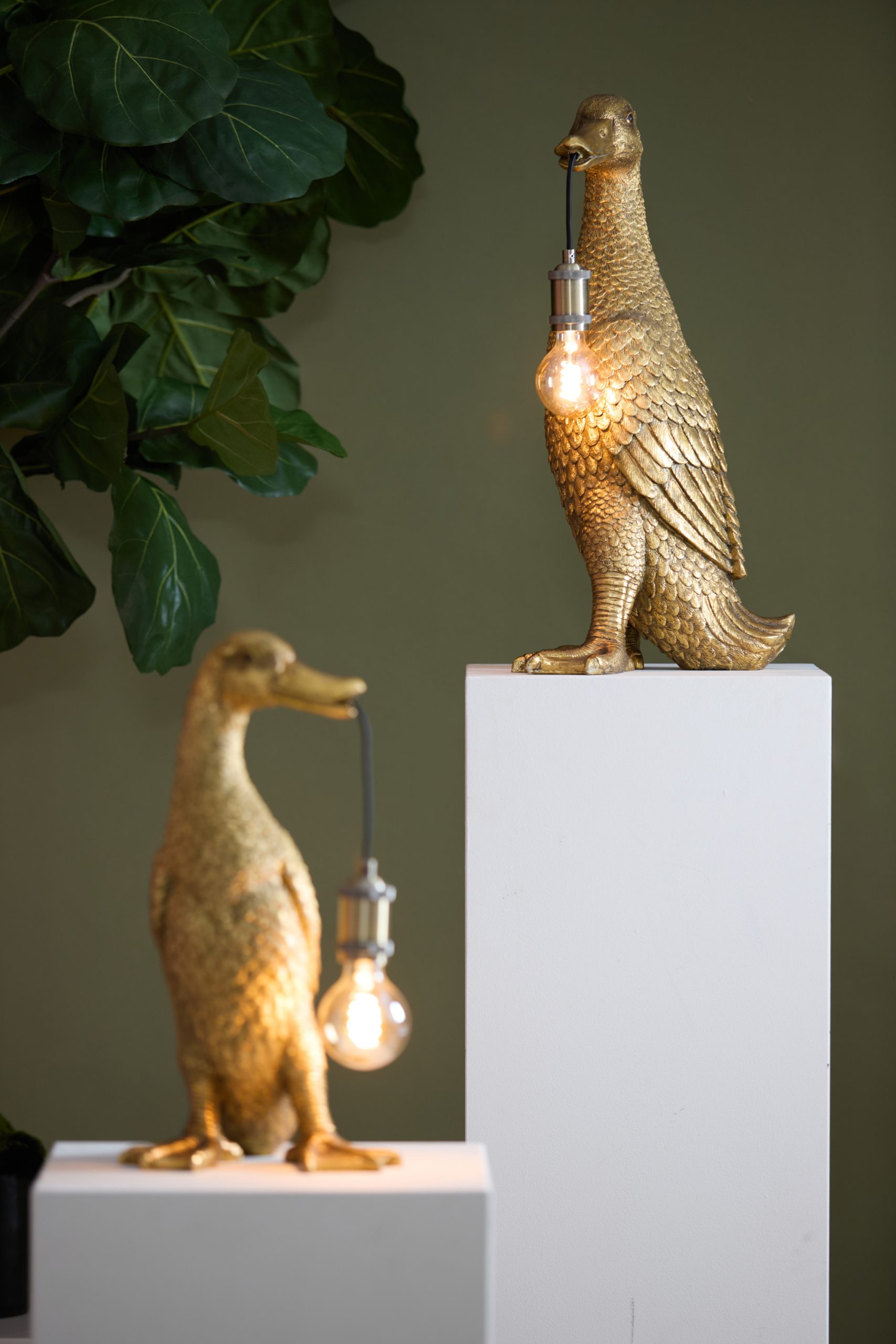 Light & Living Tafellamp 32x31x65 cm DUCK antiek brons