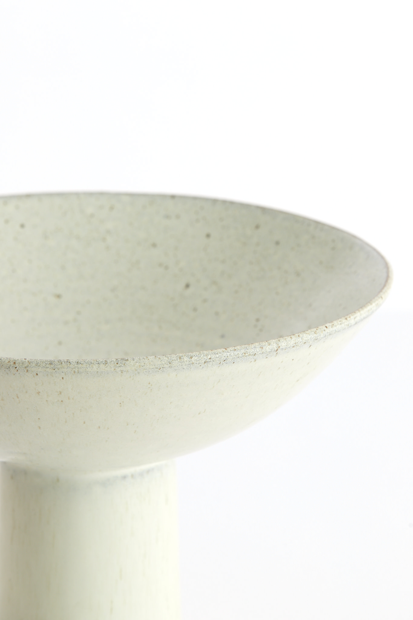 Light & Living Schaal op voet Ø28x18,5 cm VASCO mat crème-zand