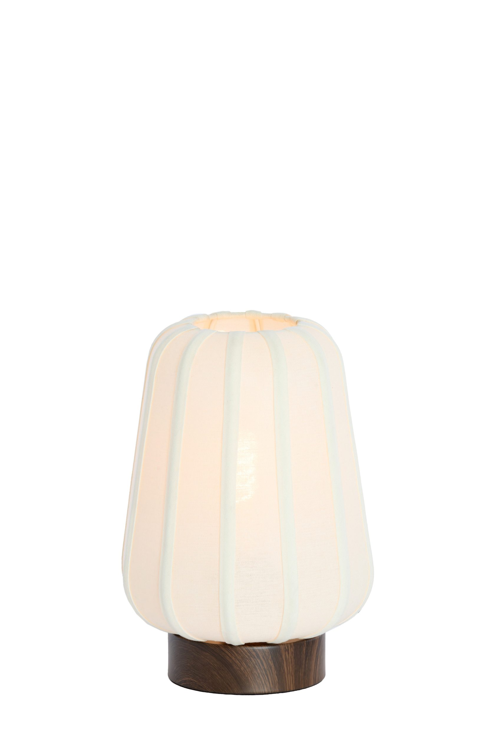 Light & Living Tafellamp Ø20x29 cm BIBIA hout print donker bruin+wit