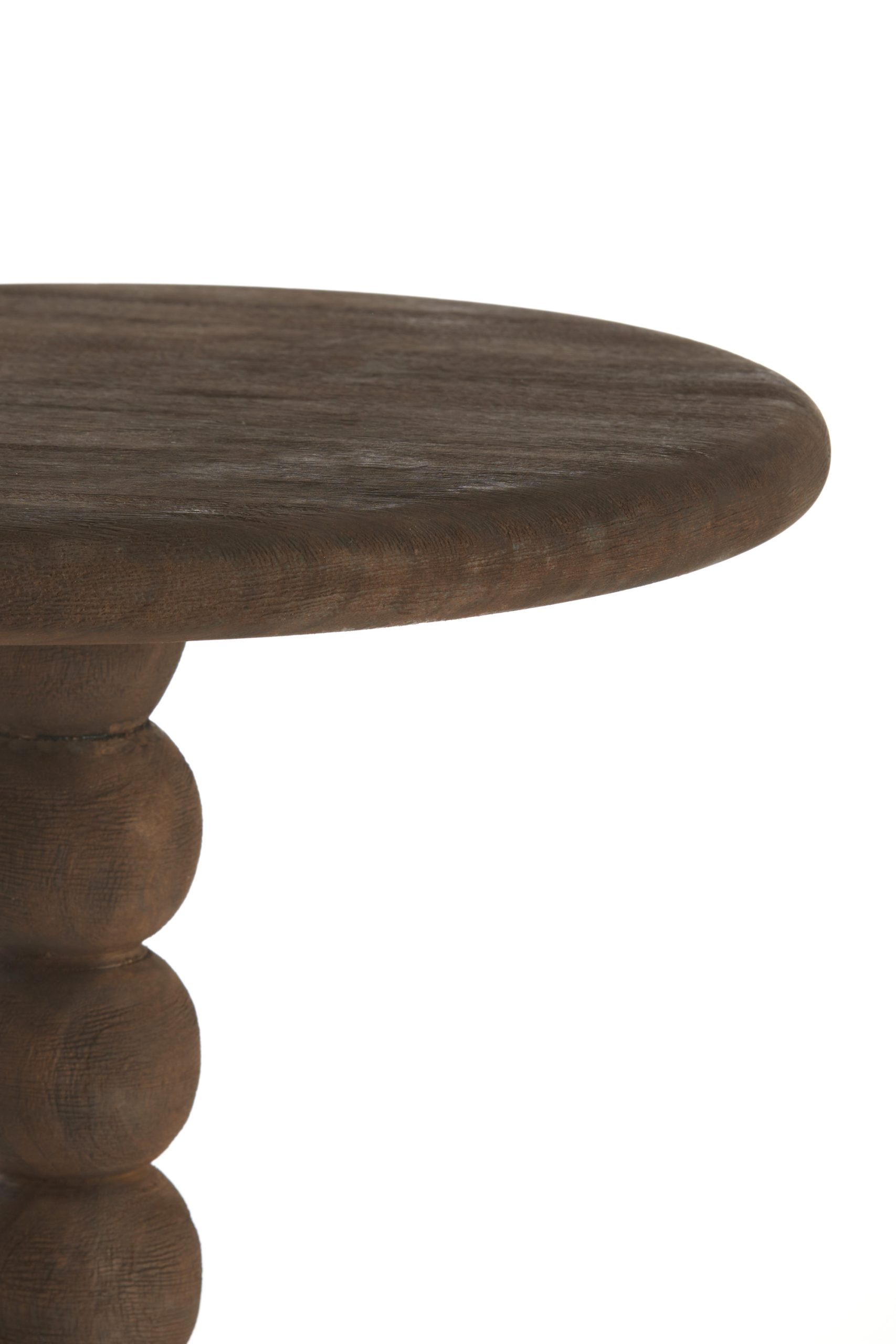 Light & Living Bijzettafel Ø35x54 cm VEGLIO hout mat donker bruin