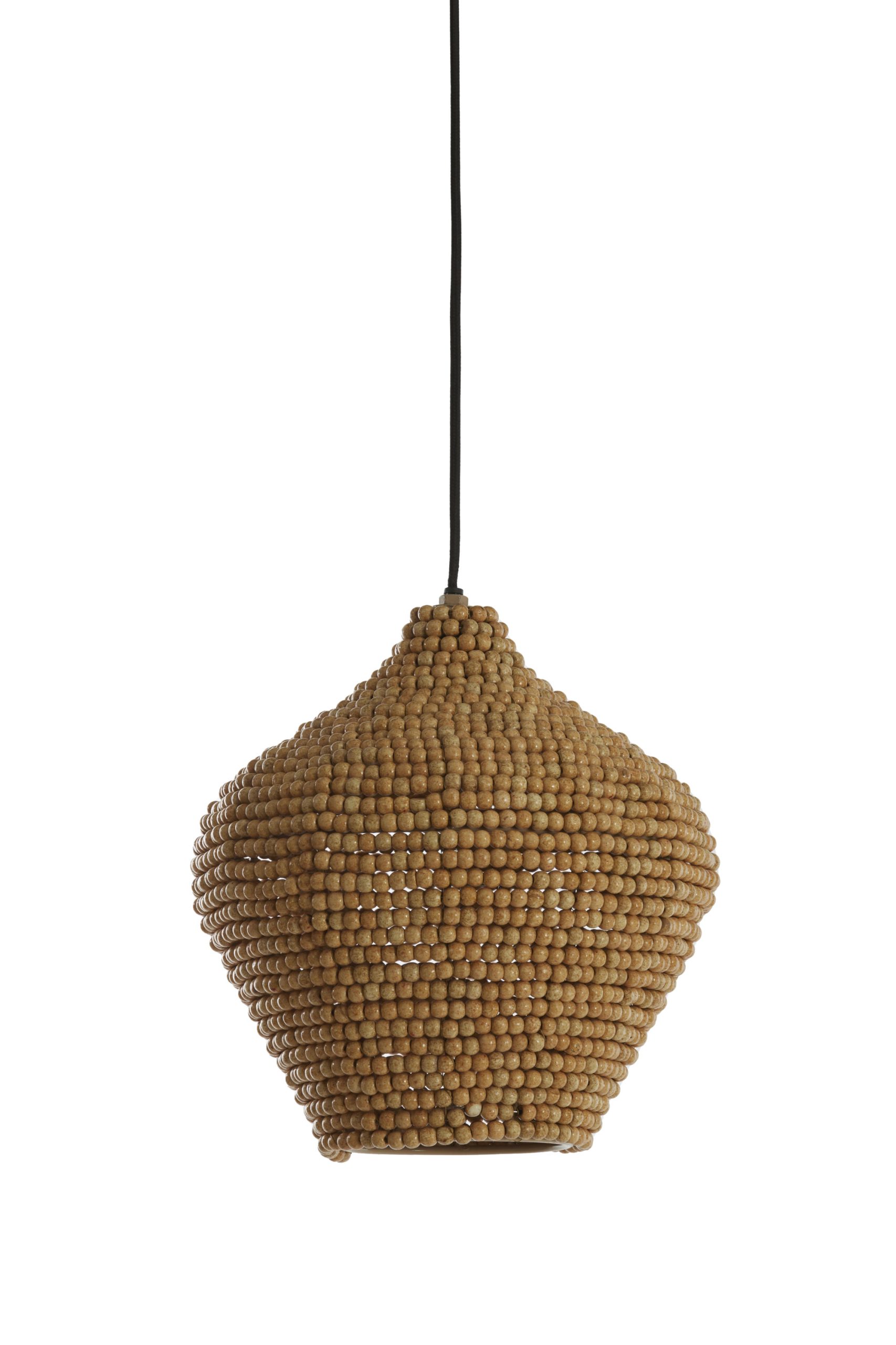 Light & Living Hanglamp Ø28x30 cm KALENGA kralen naturel