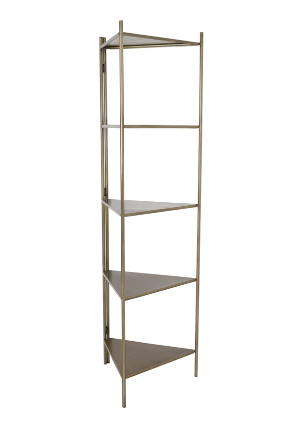 Light & Living Kast open 58,5x41x200 cm DISPLAY antiek brons