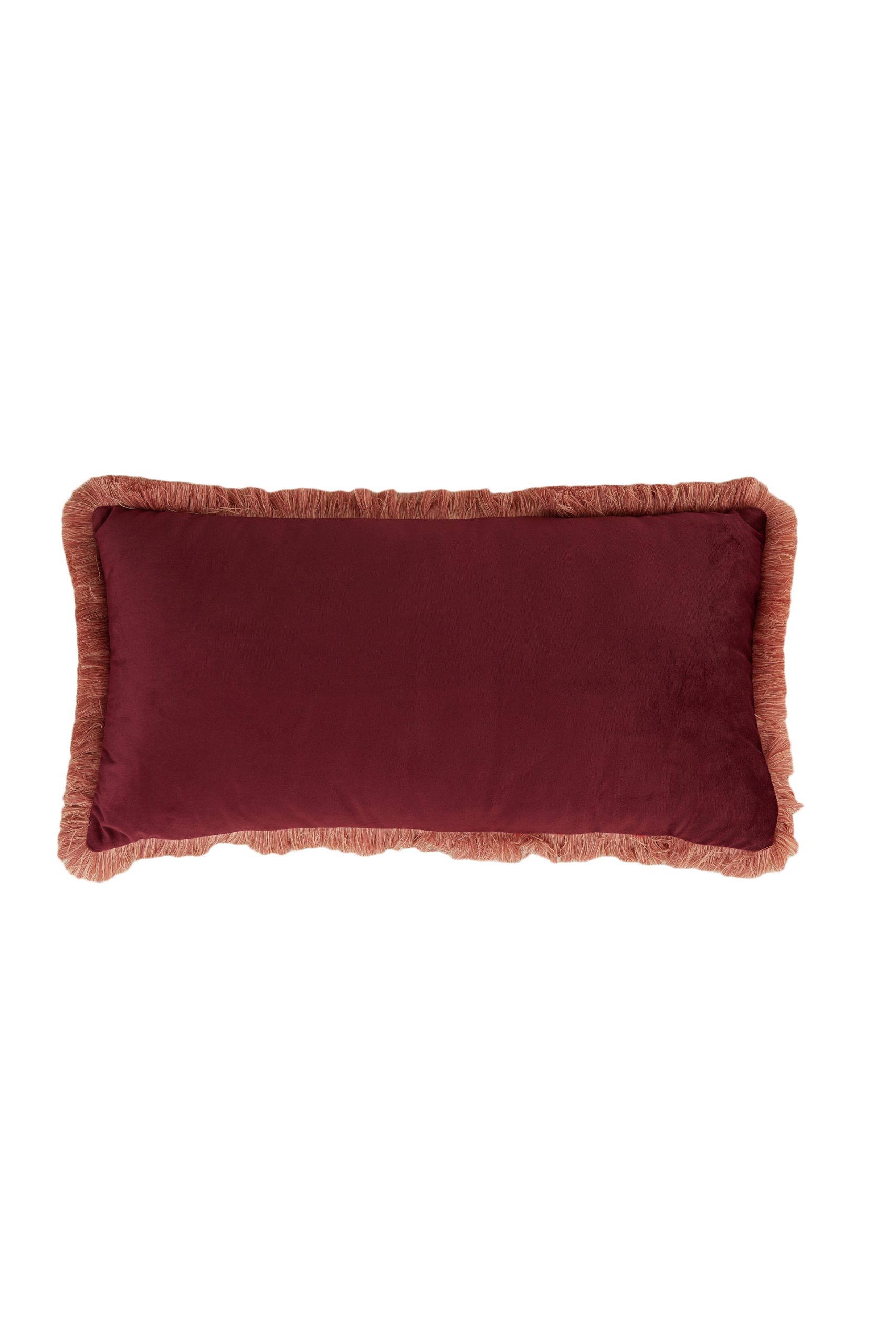 Light & Living Kussen 60x30 cm LIENA velvet bordeaux-licht roze
