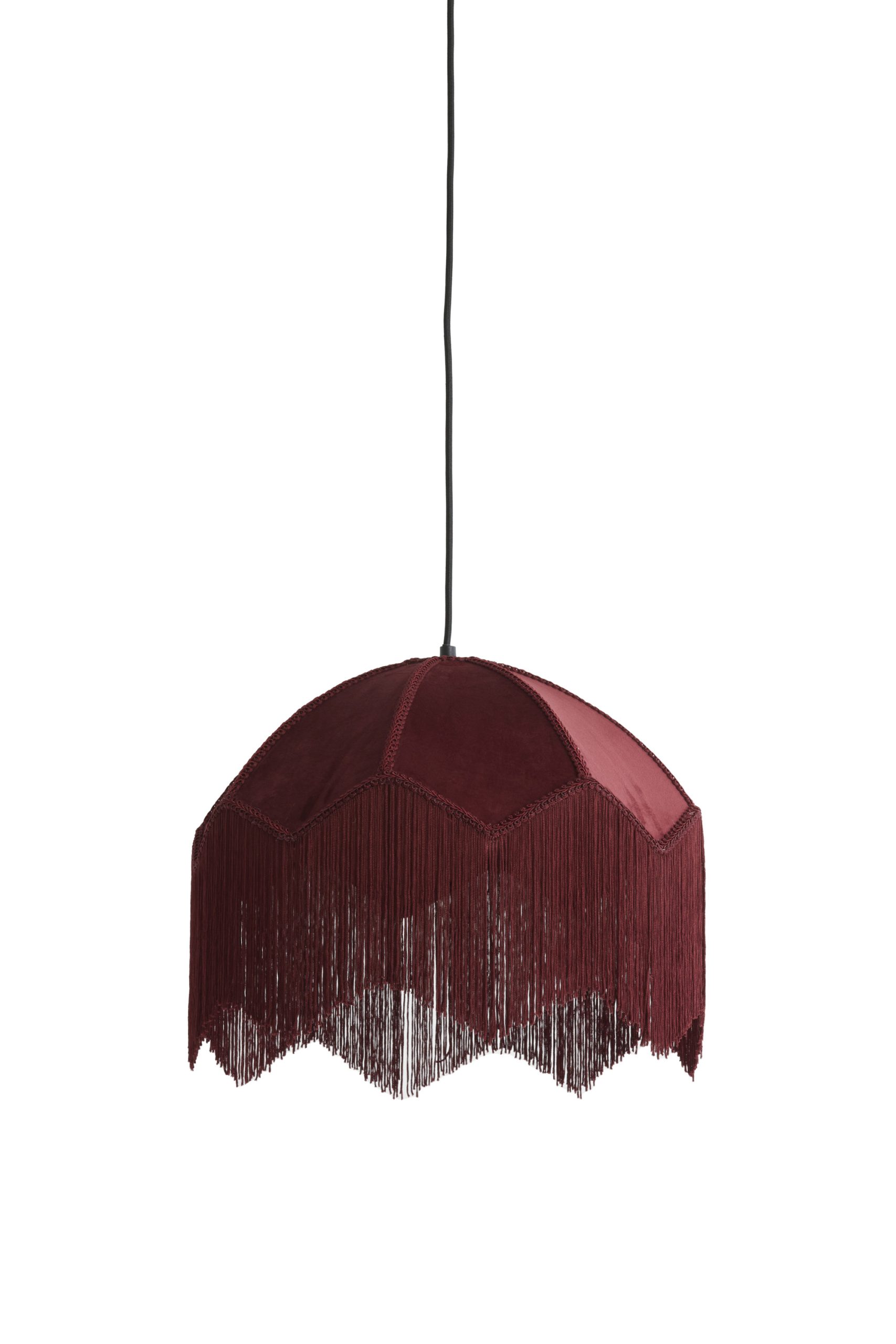 Light & Living Hanglamp Ø40x33 cm MALACIA velvet bordeaux
