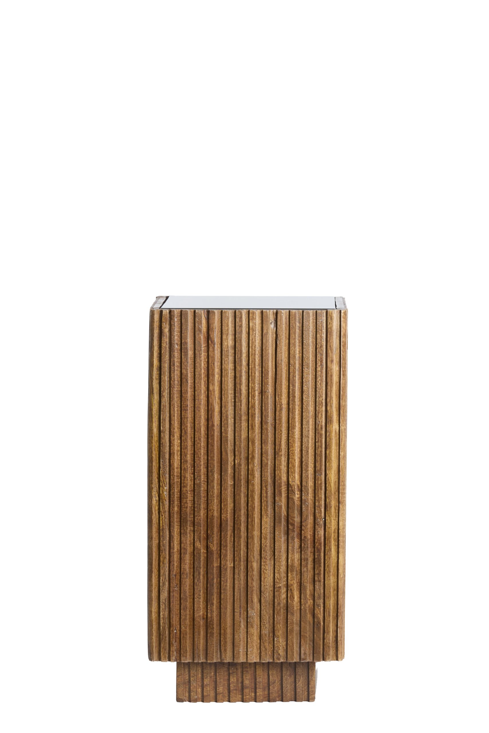 Light & Living Zuil 30x30x60 cm GATURA hout donker bruin+glas bruin