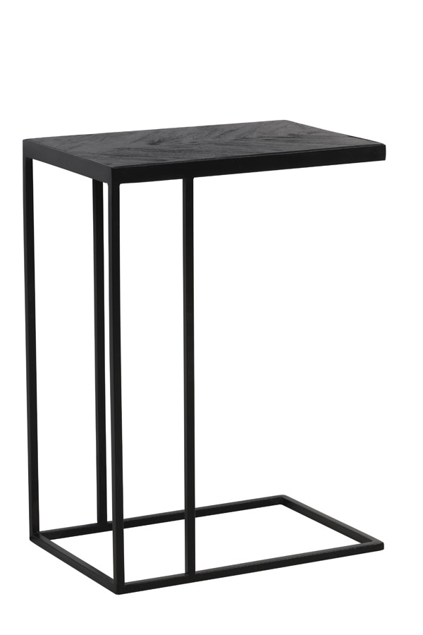 Light & Living Bijzettafel 45x30x62 cm CHISA mango hout zwart-zwart