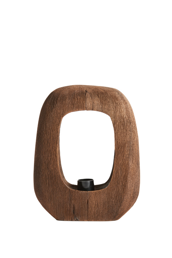 Light & Living Tafellamp 24x8x30 cm KELAFO hout chocolade bruin