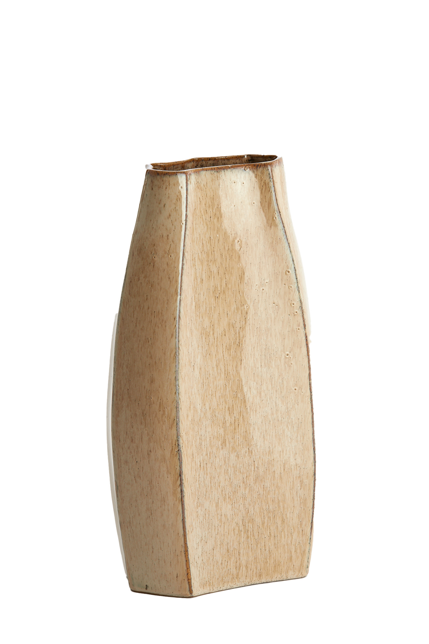 Light & Living Vaas deco 19,5x11x34,5 cm CHIADO glans beige
