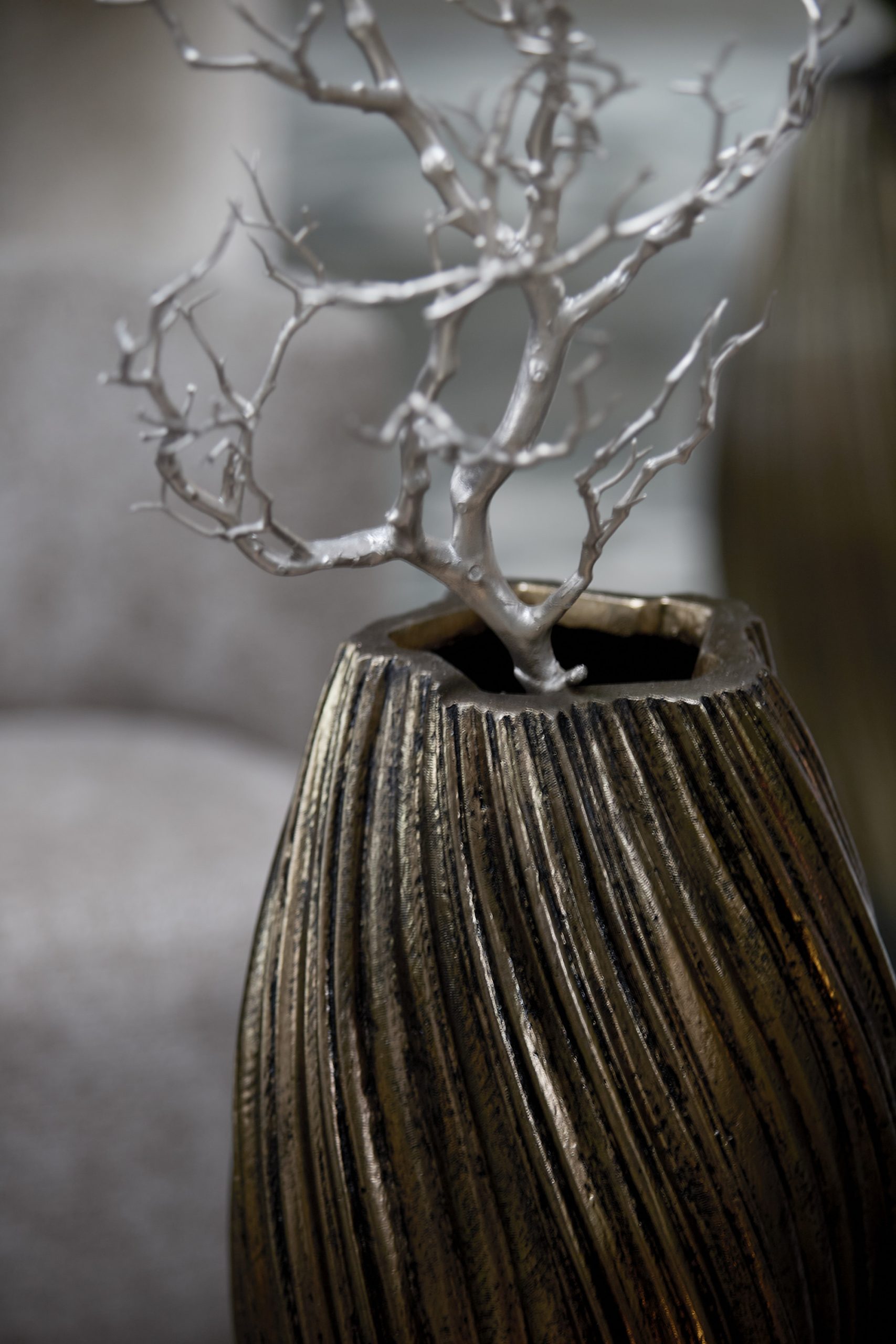 Light & Living Vaas deco Ø30x52 cm YATUNG antiek brons