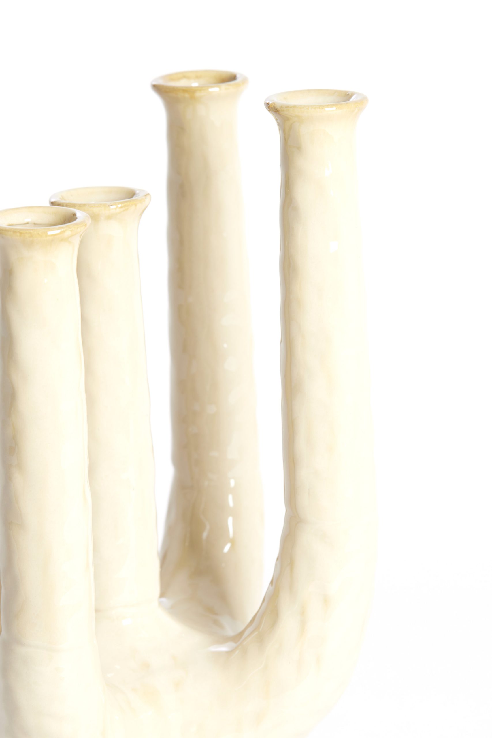 Light & Living Vaas deco 24x18x36 cm LEONJO keramiek zand-beige
