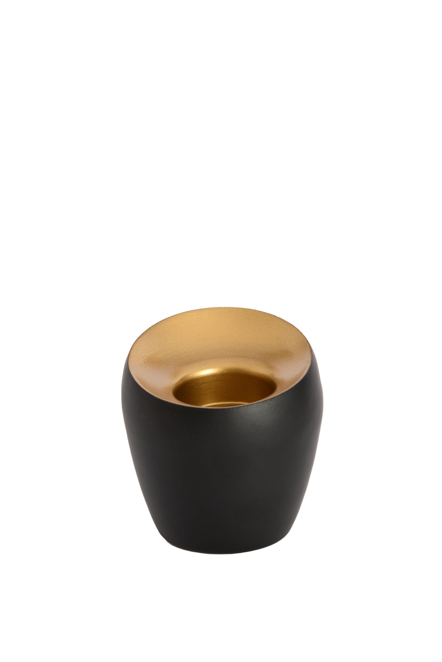 Light & Living Theelicht Ø9x9 cm VEROLI mat zwart+goud