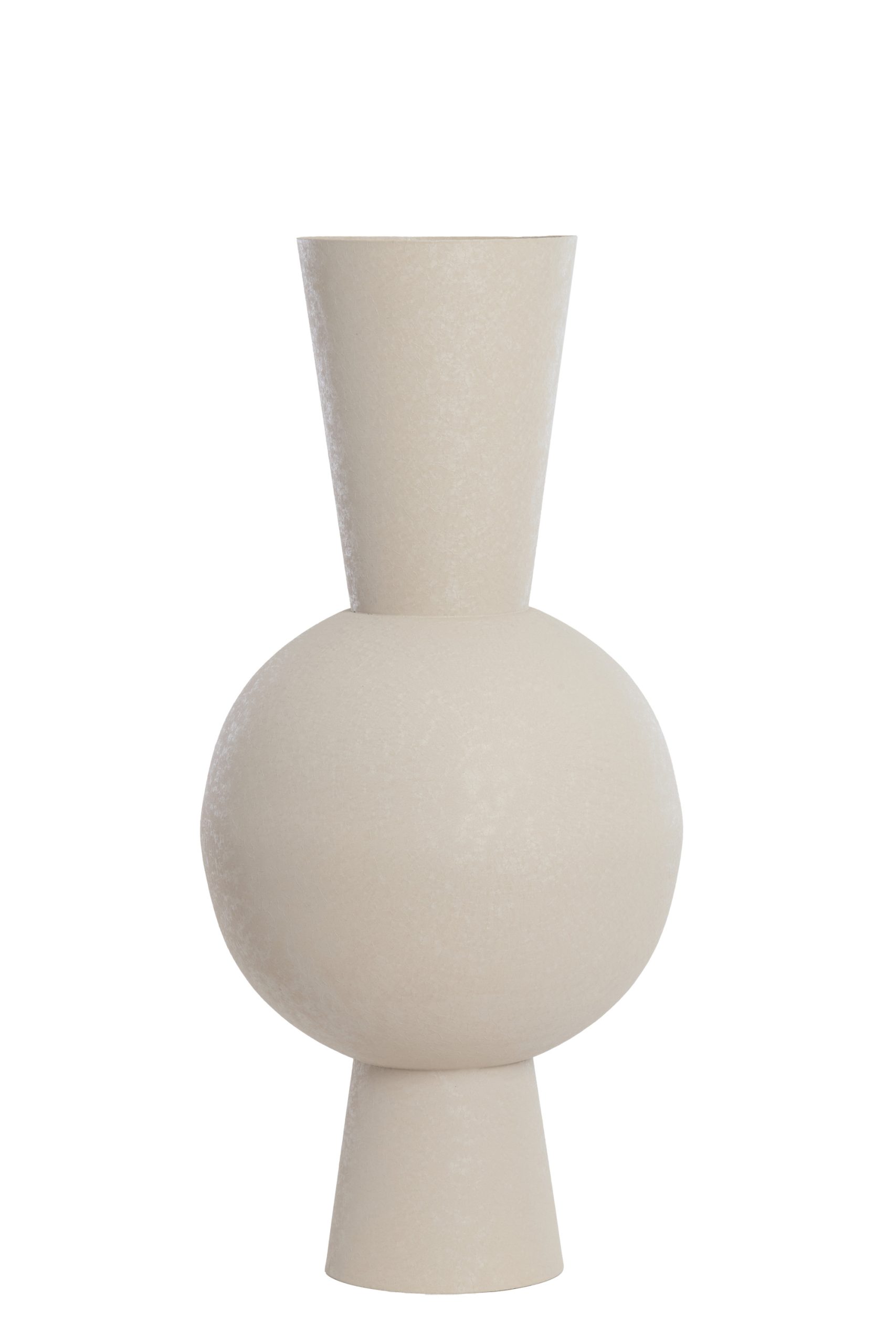 Light & Living Vaas deco Ø39x83 cm CHEDI mat licht grijs