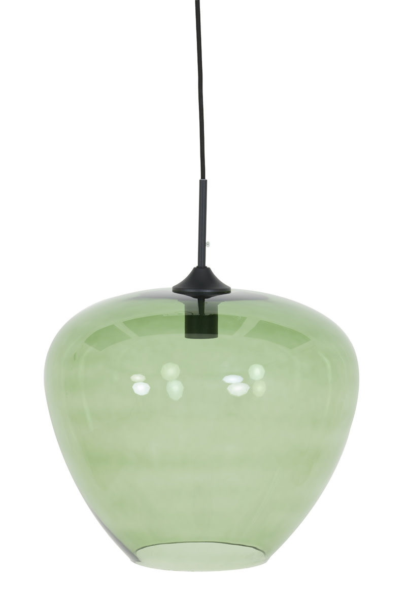 Light & Living Hanglamp Ø40x34 cm MAYSON glas groen-mat zwart