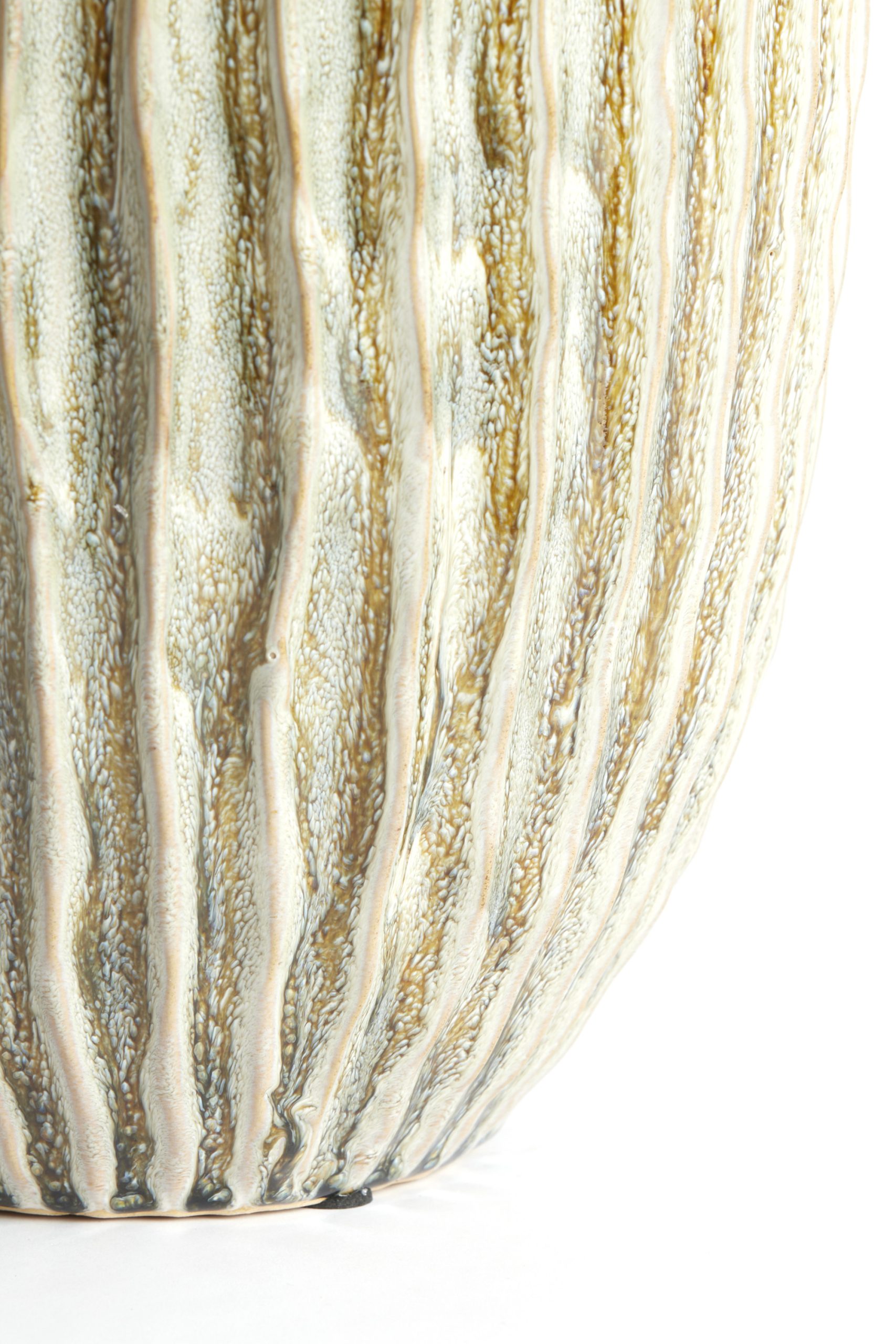 Light & Living Vaas deco Ø25x28 cm TALEA keramiek olijf groen-crème