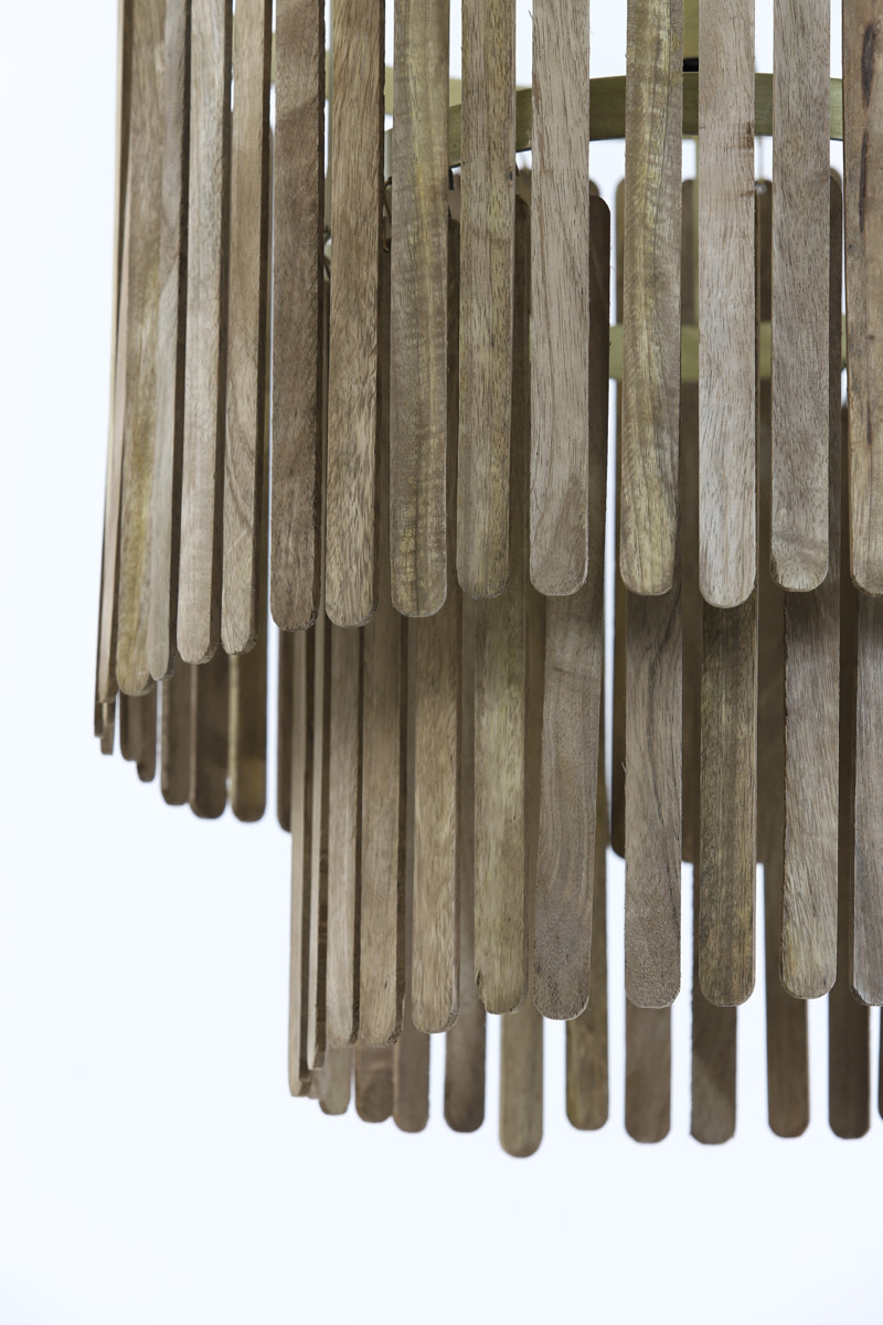 Light & Living Hanglamp Ø45x43 cm GULARO hout bruin+brons