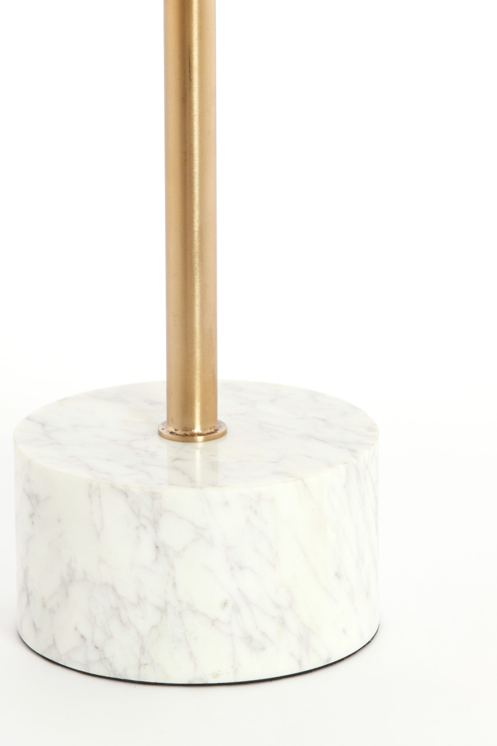 Light & Living Bijzettafel Ø37x49 cm CIVITA marmer wit+antiek brons