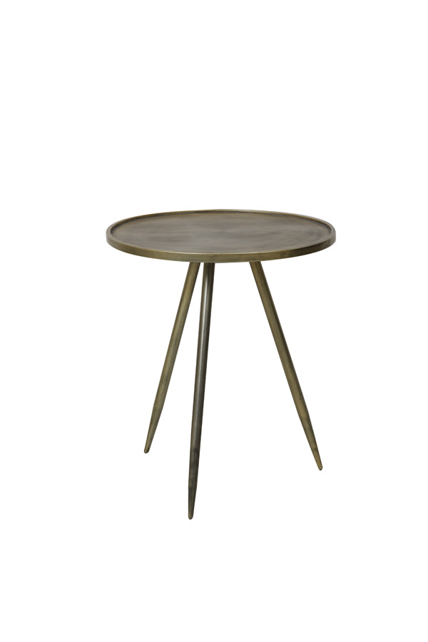 Light & Living Bijzettafel Ø51x60 cm ENVIRA antiek goud