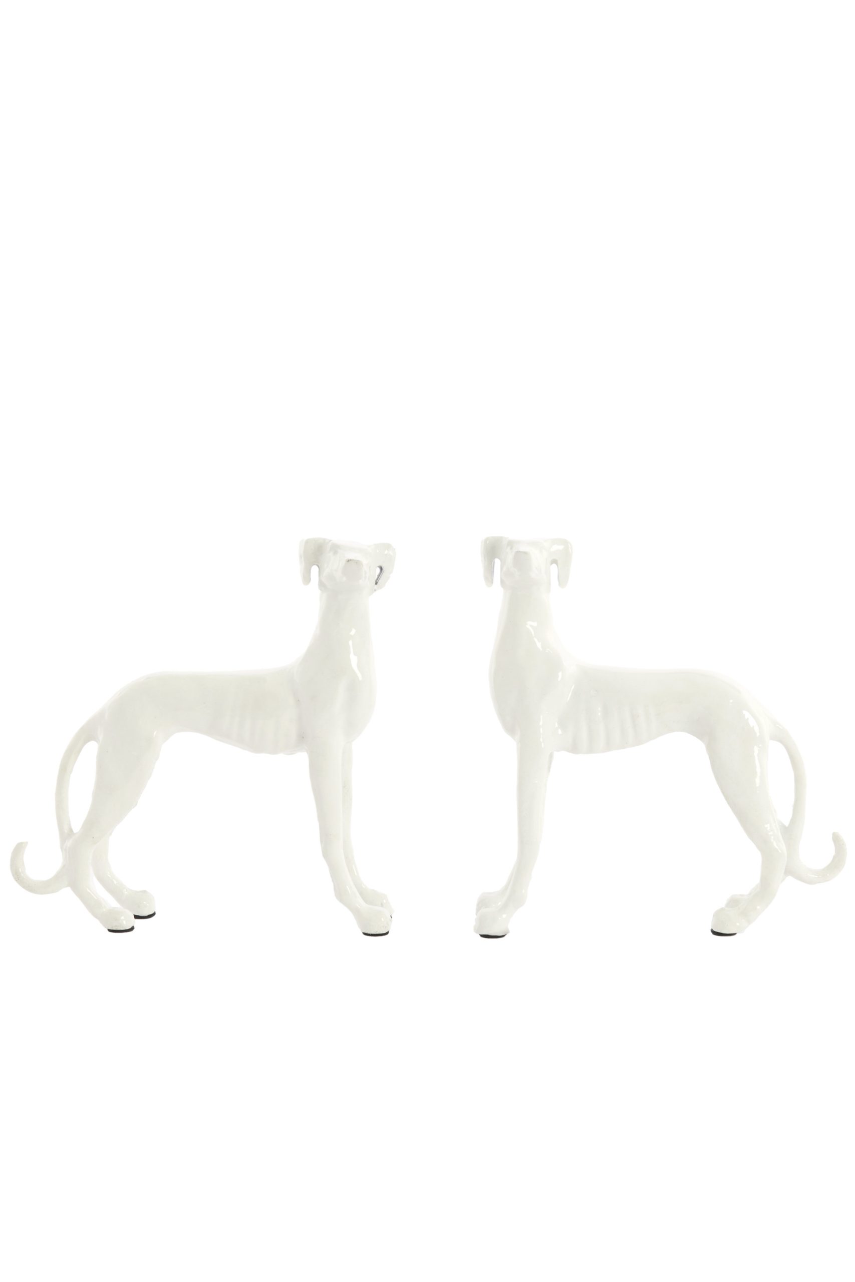 Light & Living Ornament S/2 17x8x18+17x8x18 cm DOGS crème
