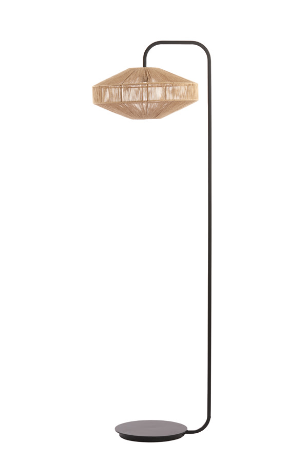 Light & Living Vloerlamp Ø43x164 cm LYRA naturel+mat zwart