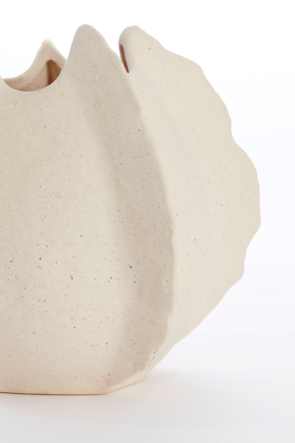 Light & Living Vaas deco 26,5x26x23 cm KELAPA keramiek crème