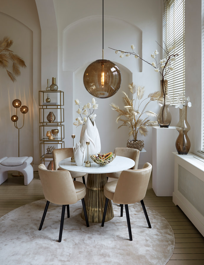 Light & Living Hanglamp Ø48 cm MAGDALA glas bruin+goud