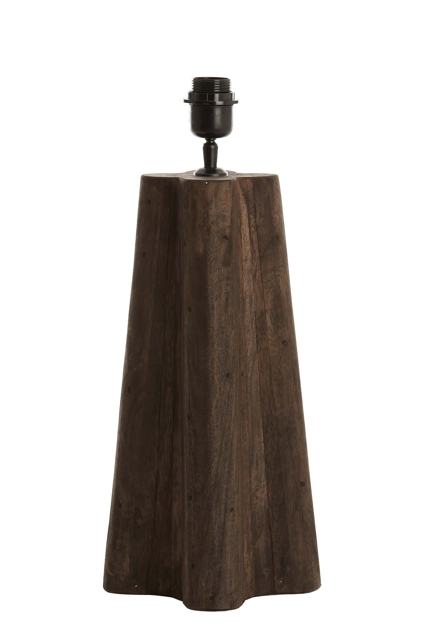Light & Living Lampvoet 15x15x40 cm NAVELLI hout mat grijs-bruin