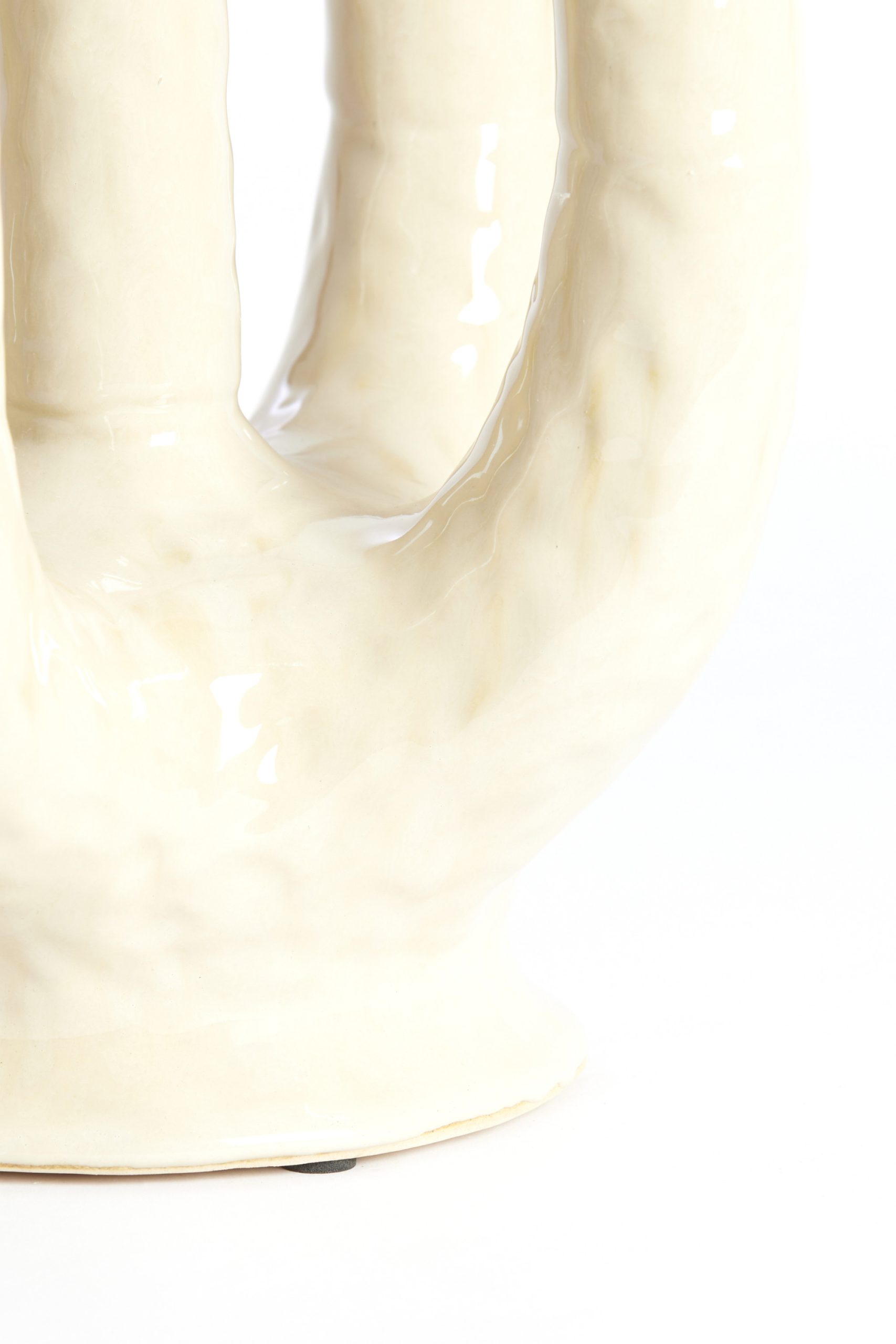 Light & Living Vaas deco 24x18x36 cm LEONJO keramiek zand-beige