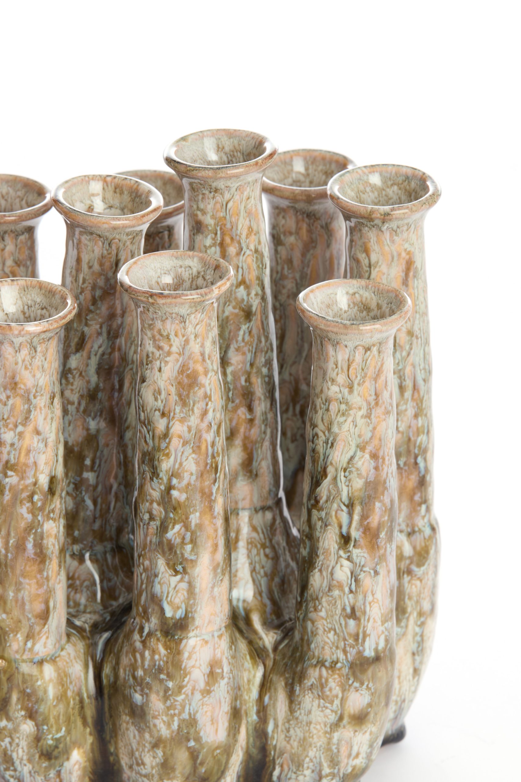 Light & Living Vaas deco 25x17x30 cm LEANJA keramiek beige