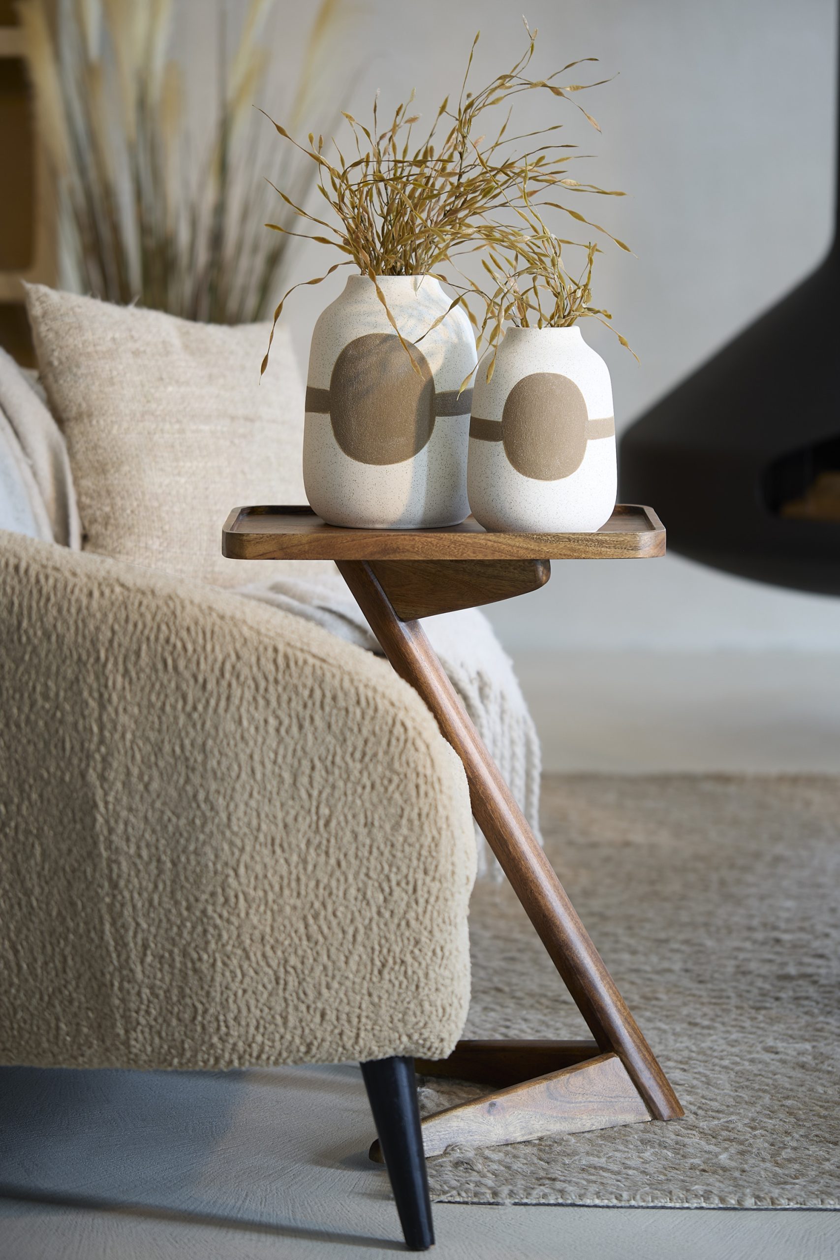 Light & Living Bijzettafel 45x42x63 cm QIANO acacia hout bruin