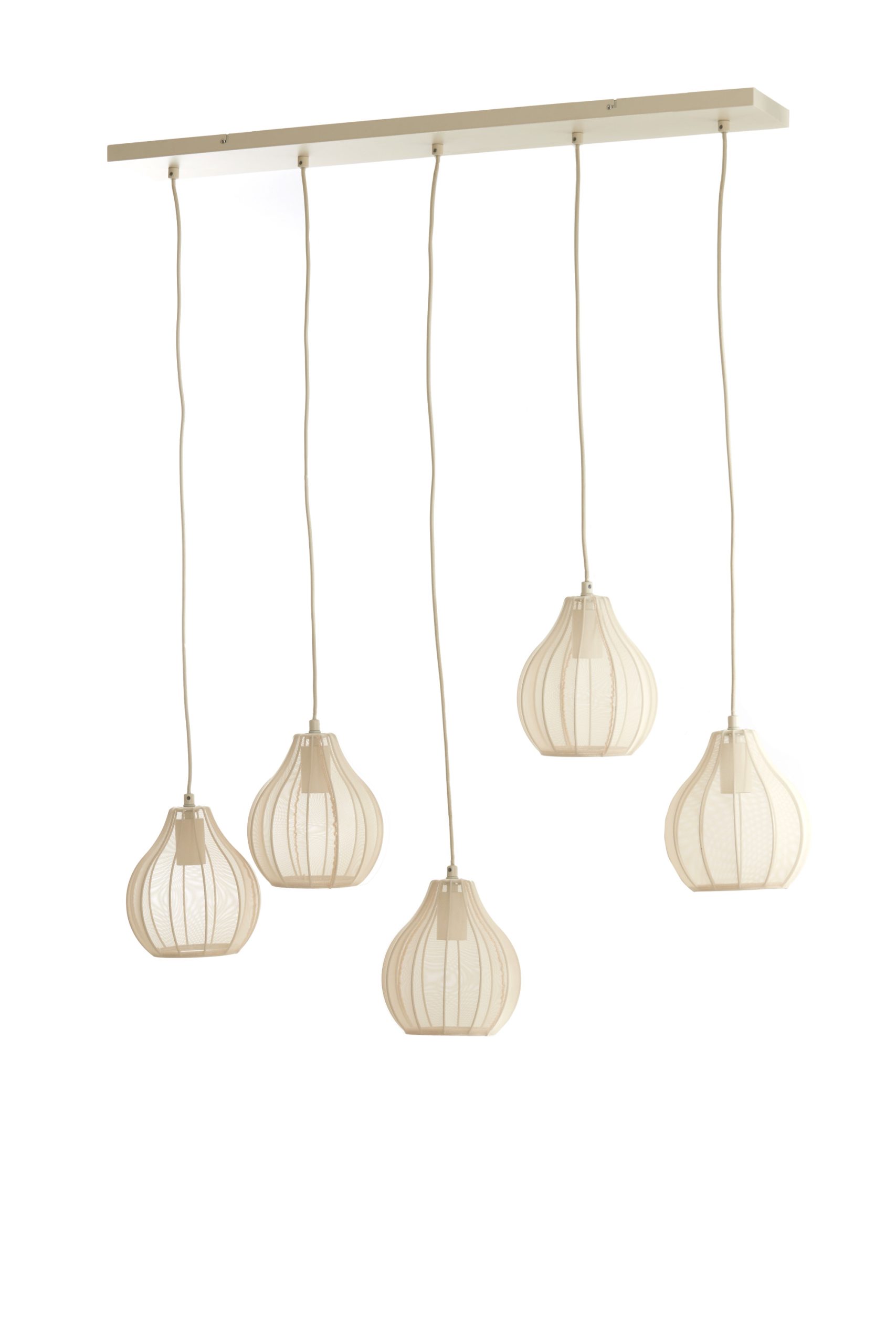 Light & Living Hanglamp 5L 100x15x21,5 cm ELATI zand