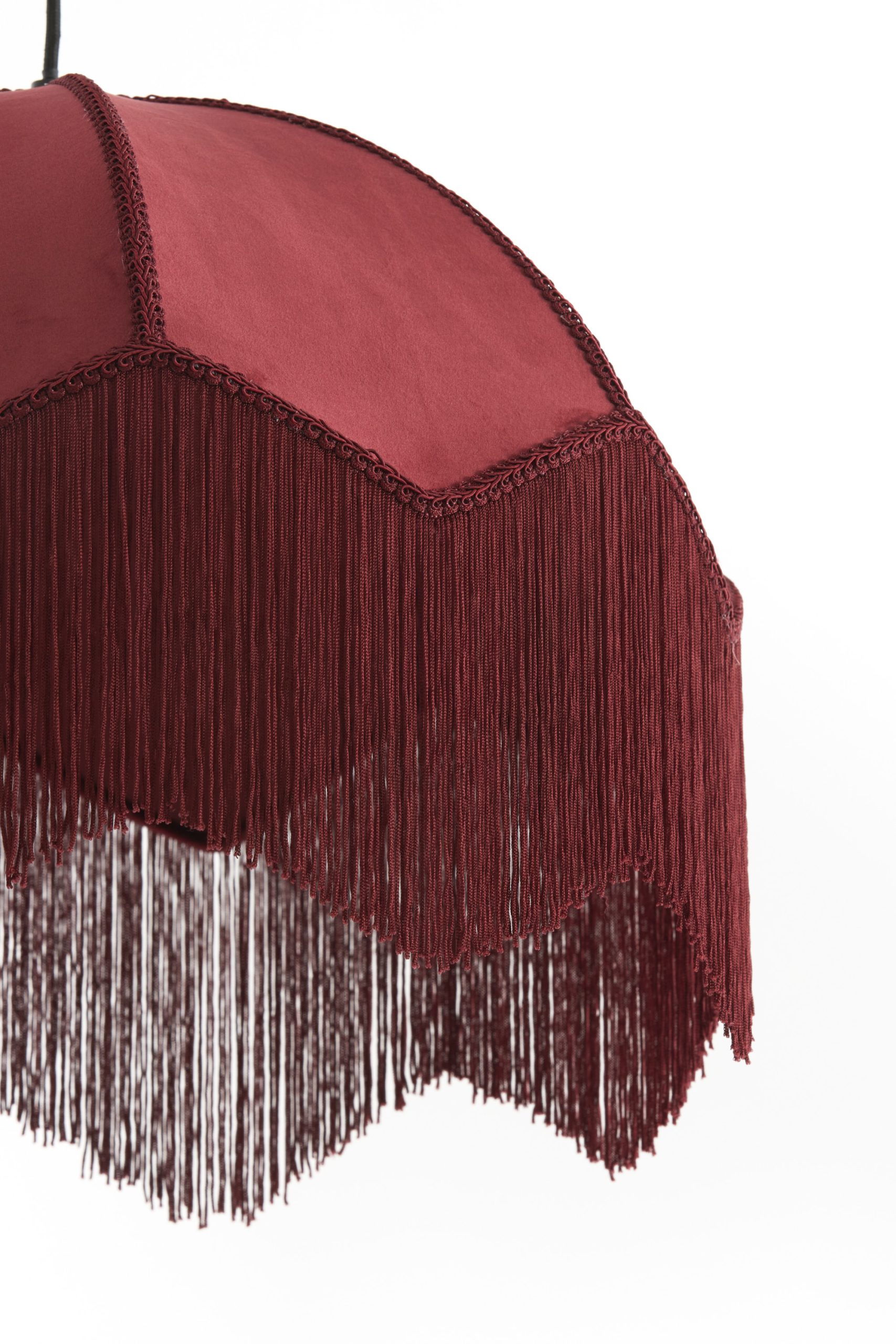 Light & Living Hanglamp Ø60x41 cm MALACIA velvet bordeaux