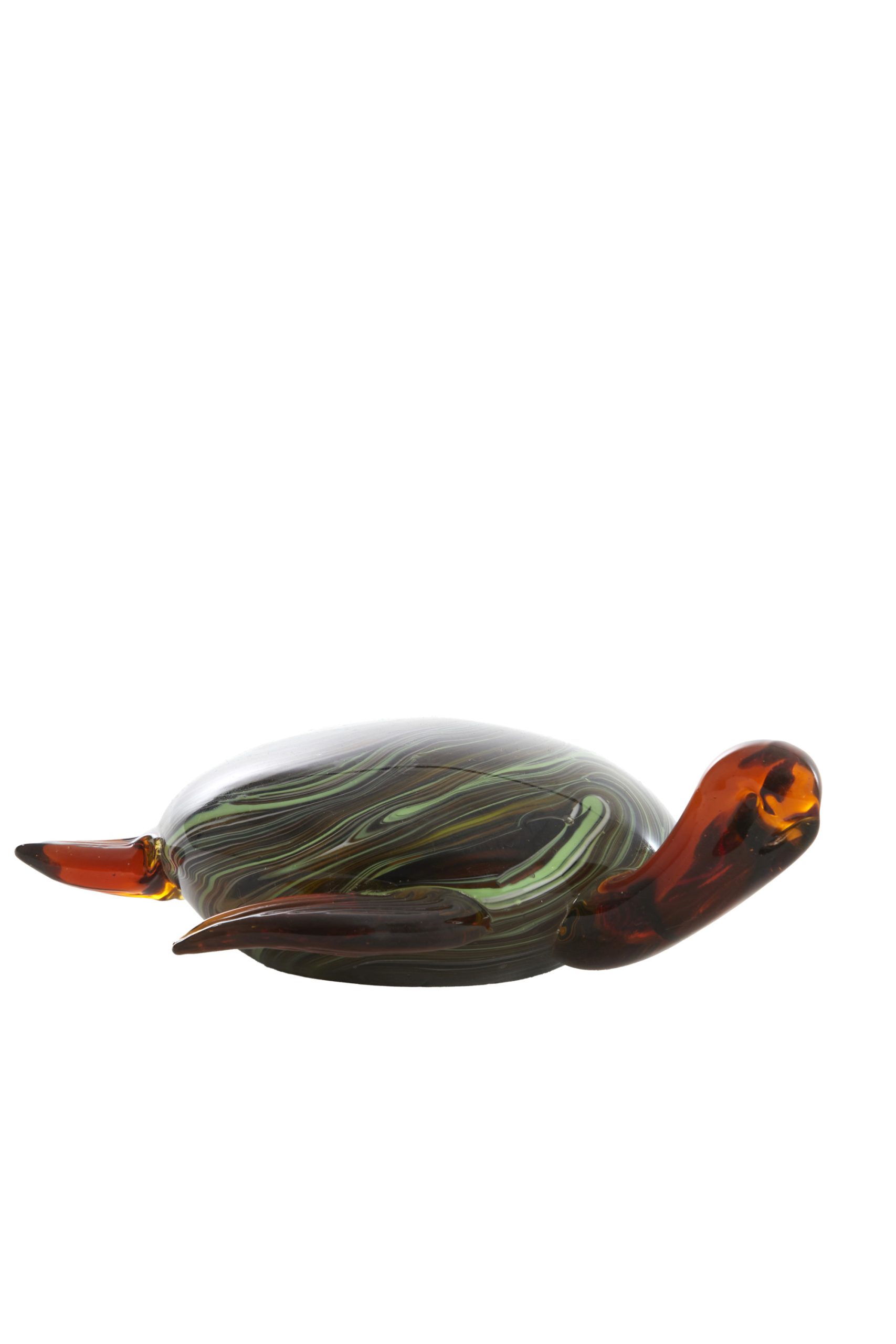 Light & Living Ornament 19x16x7 cm TURTLE glas amber+groen