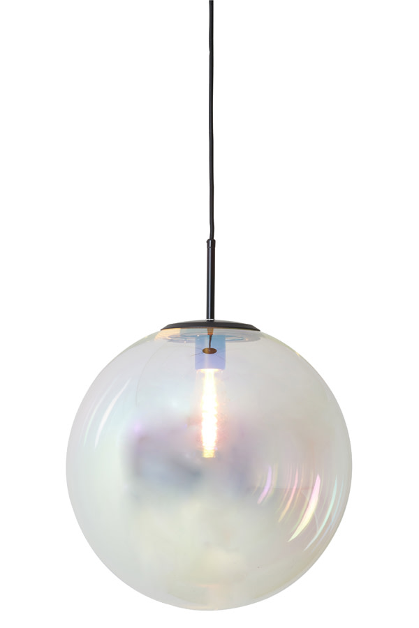 Light & Living Hanglamp Ø40 cm MEDINA glas rainbow+zwart