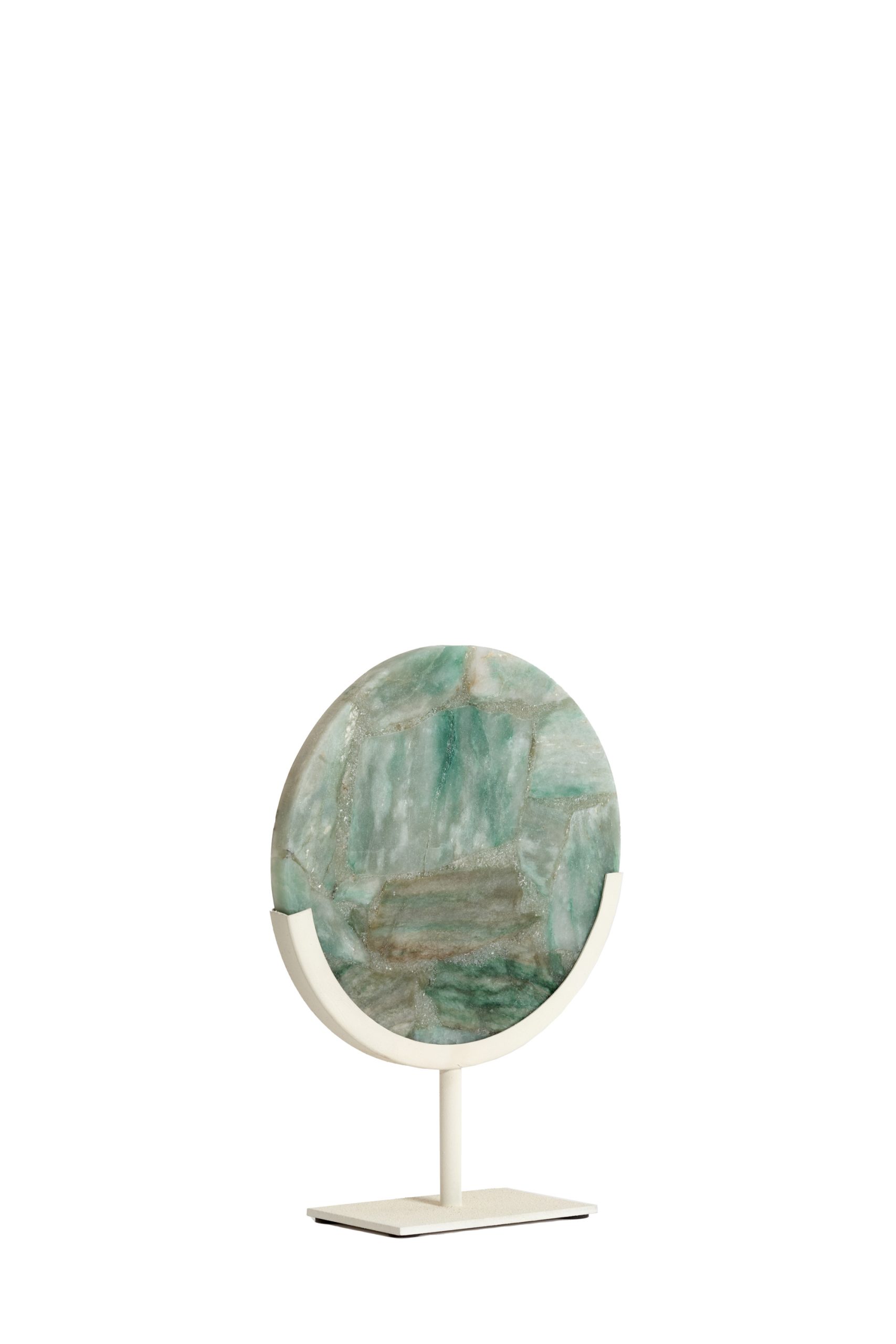 Light & Living Ornament op voet 25x10x35 cm GOUYA groen agaat+crème
