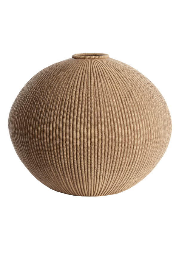 Light & Living Vaas deco Ø46x37 cm VALERIE licht bruin