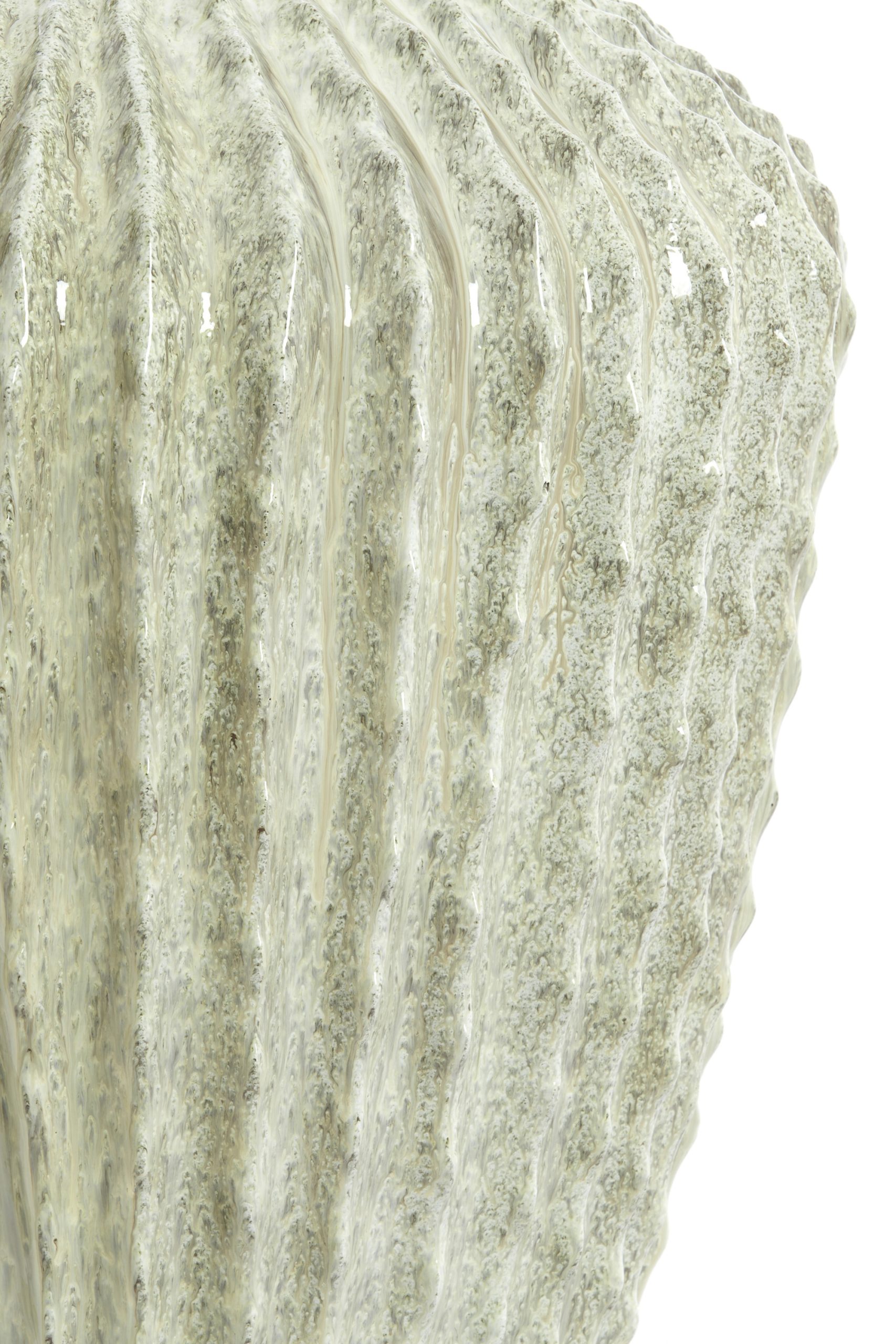 Light & Living Vaas deco Ø52x65 cm CACTI glans mint groen