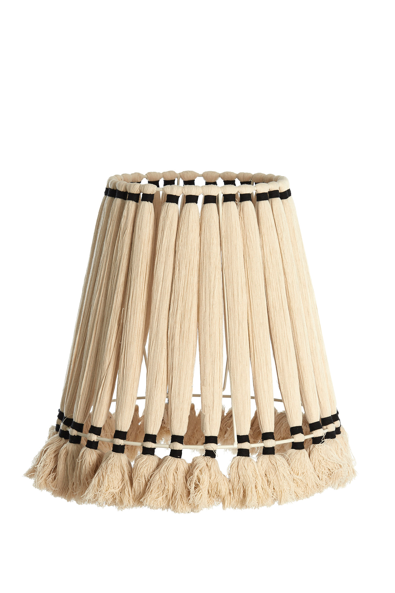Light & Living Kap drum Ø41x42 cm LOA crème+zwart