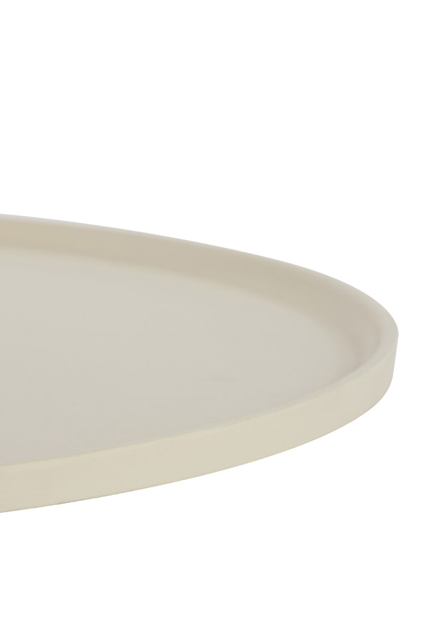 Light & Living Schaal Ø50x1,5 cm MAES crème