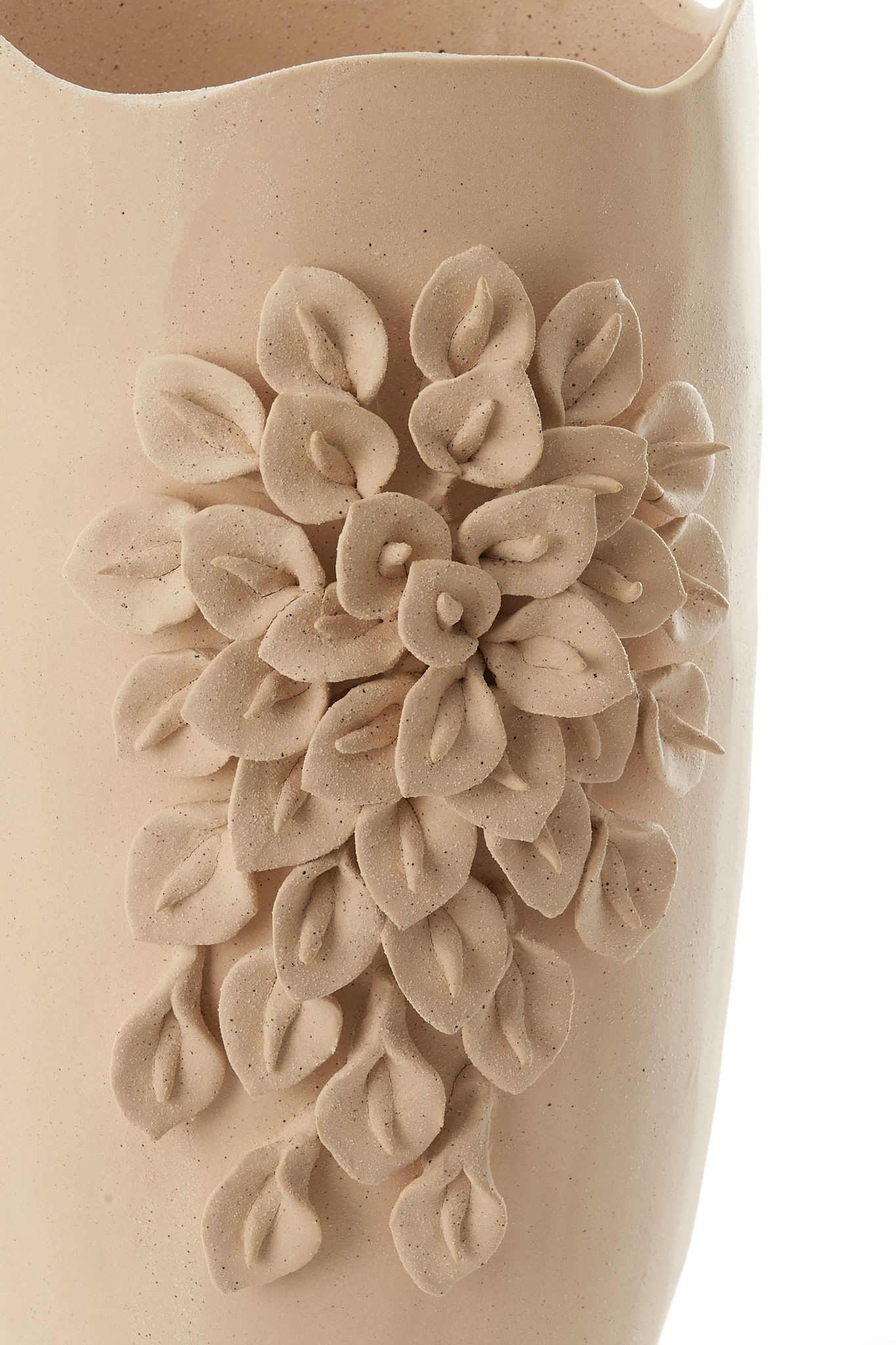 Light & Living Vaas deco 31,5x27x50 cm AMIATA keramiek mat crème