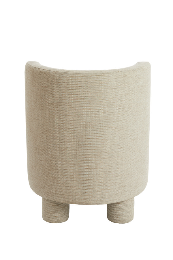 Light & Living Stoel 65x65x78 cm KAMOVA zand-crème