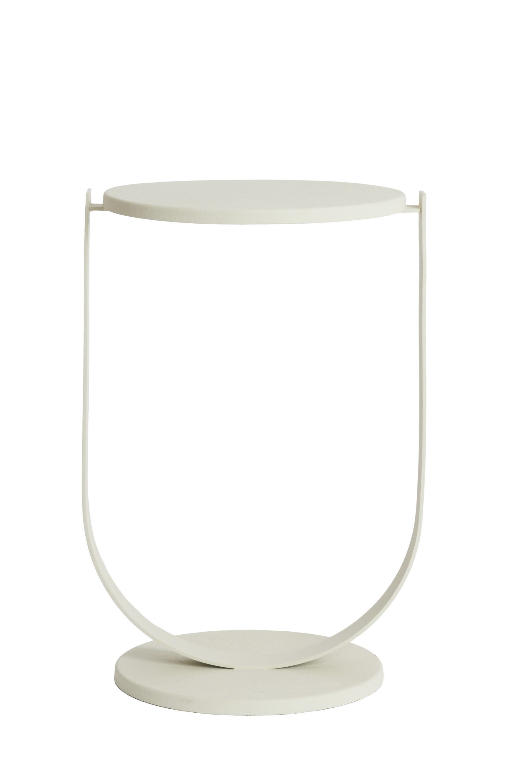 Light & Living Bijzettafel Ø45x65,5 cm TRIANA mat crème
