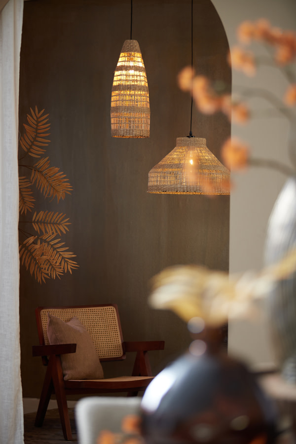 Light & Living Hanglamp Ø20x52 cm LATIKA zeegras naturel