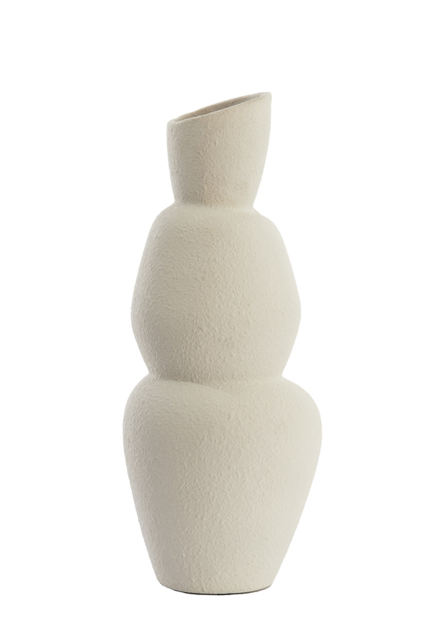 Light & Living Vaas Ø19x46,5 cm ARAM keramiek crème