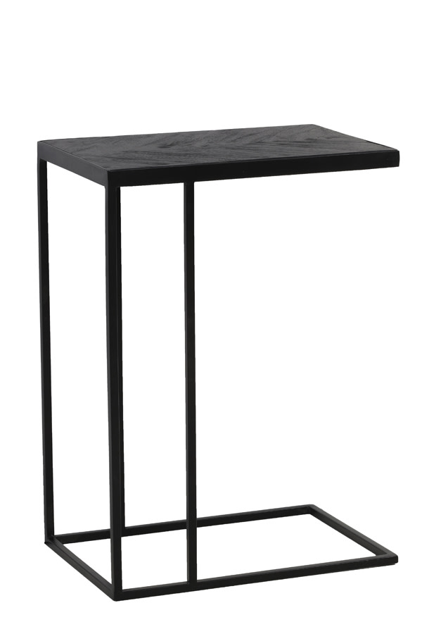Light & Living Bijzettafel 45x30x62 cm CHISA mango hout zwart-zwart