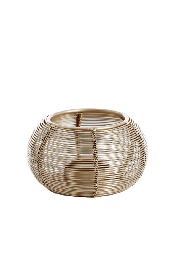Light & Living Theelicht Ø11x7 cm BIANO licht goud