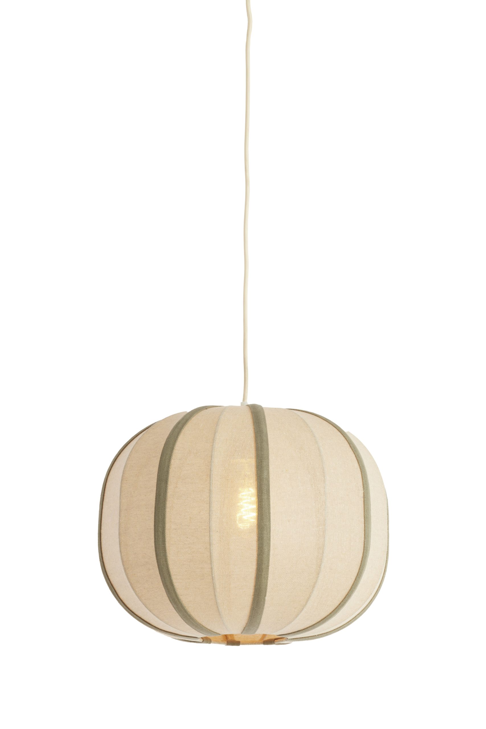 Light & Living Hanglamp Ø40x30 cm ESMIRIA naturel+olijf groen